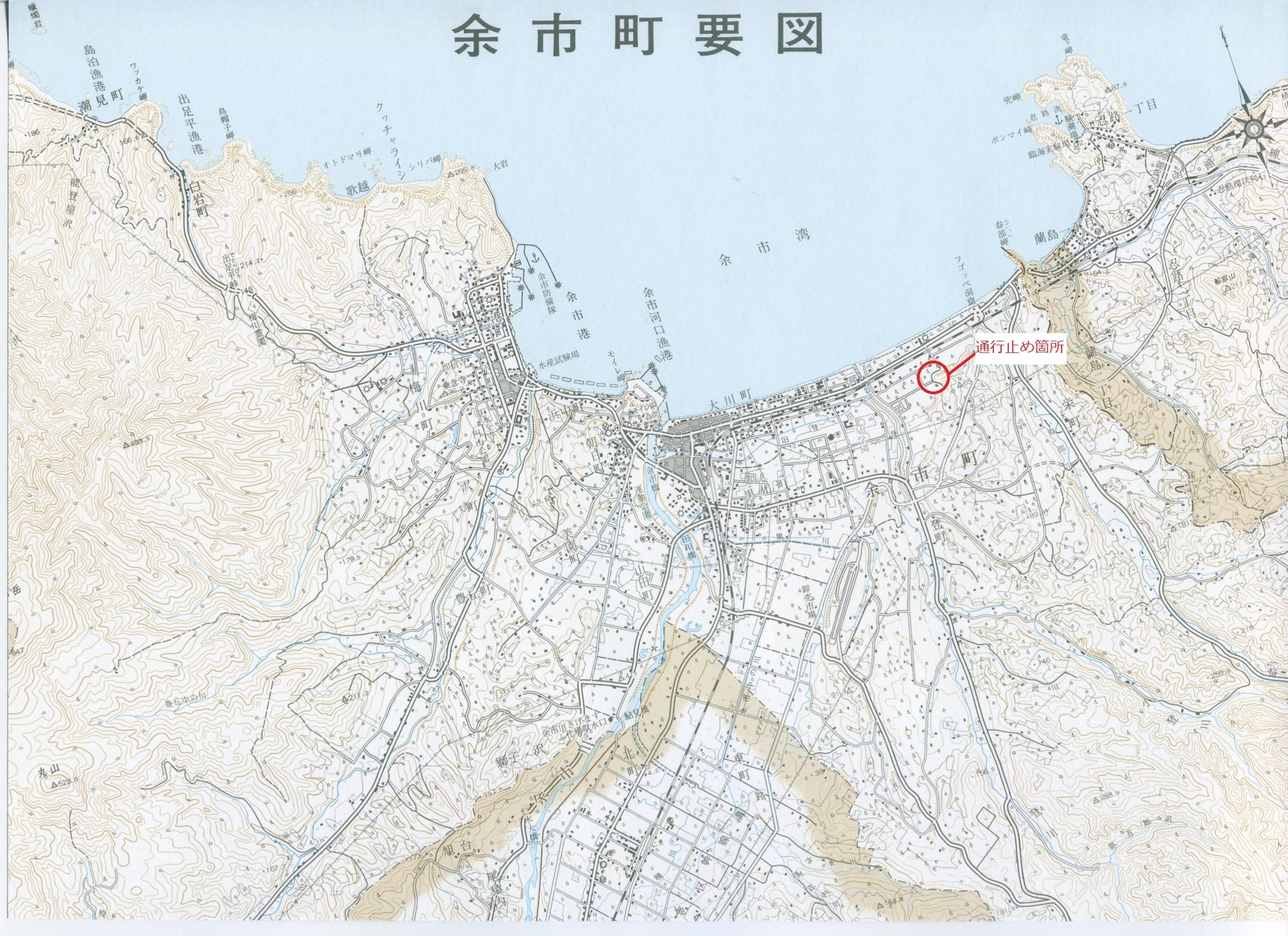 通行止め位置図