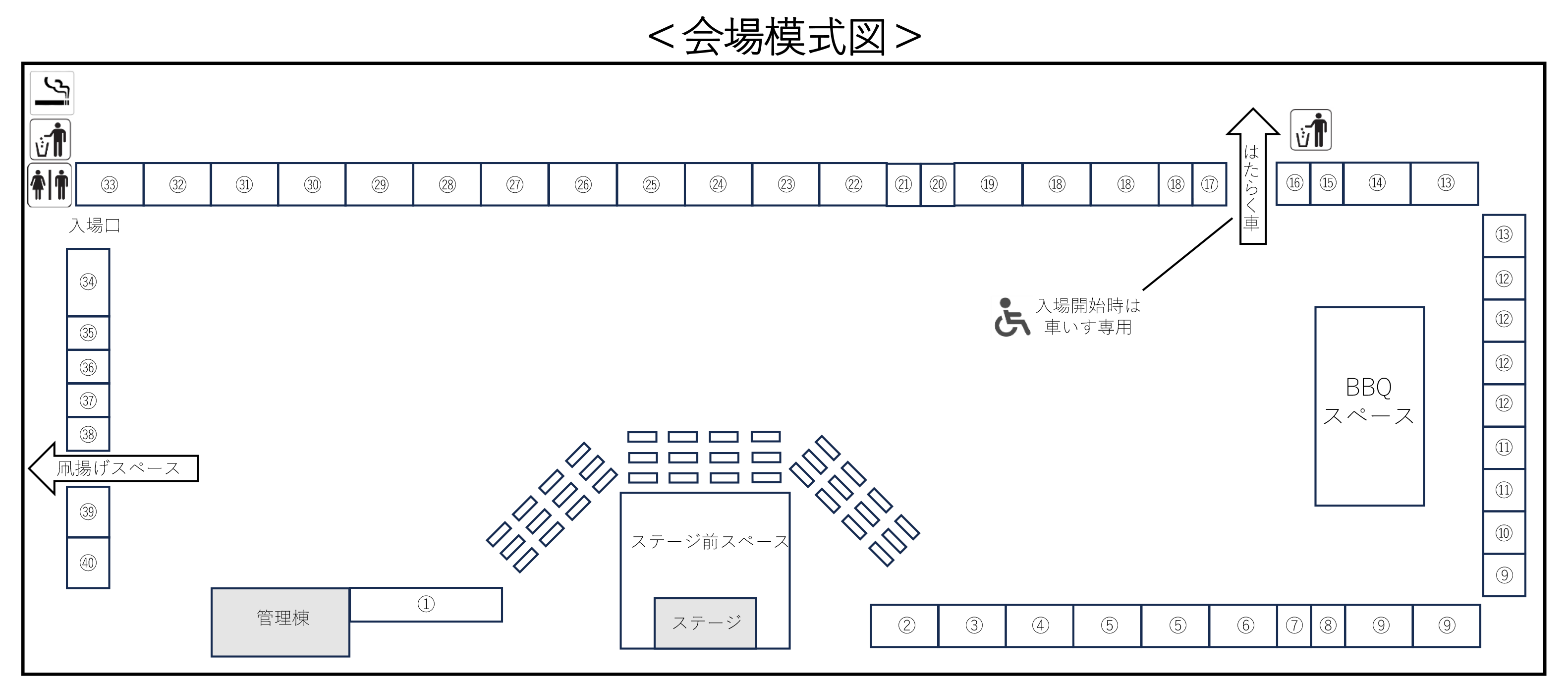 味覚の祭典会場図