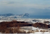 峠からの余市を映した写真